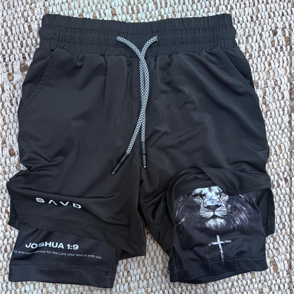 SAVD Christian Pertormance Shorts - Youth/Kids Gym & Sport - new without tags - Picture 2 of 2